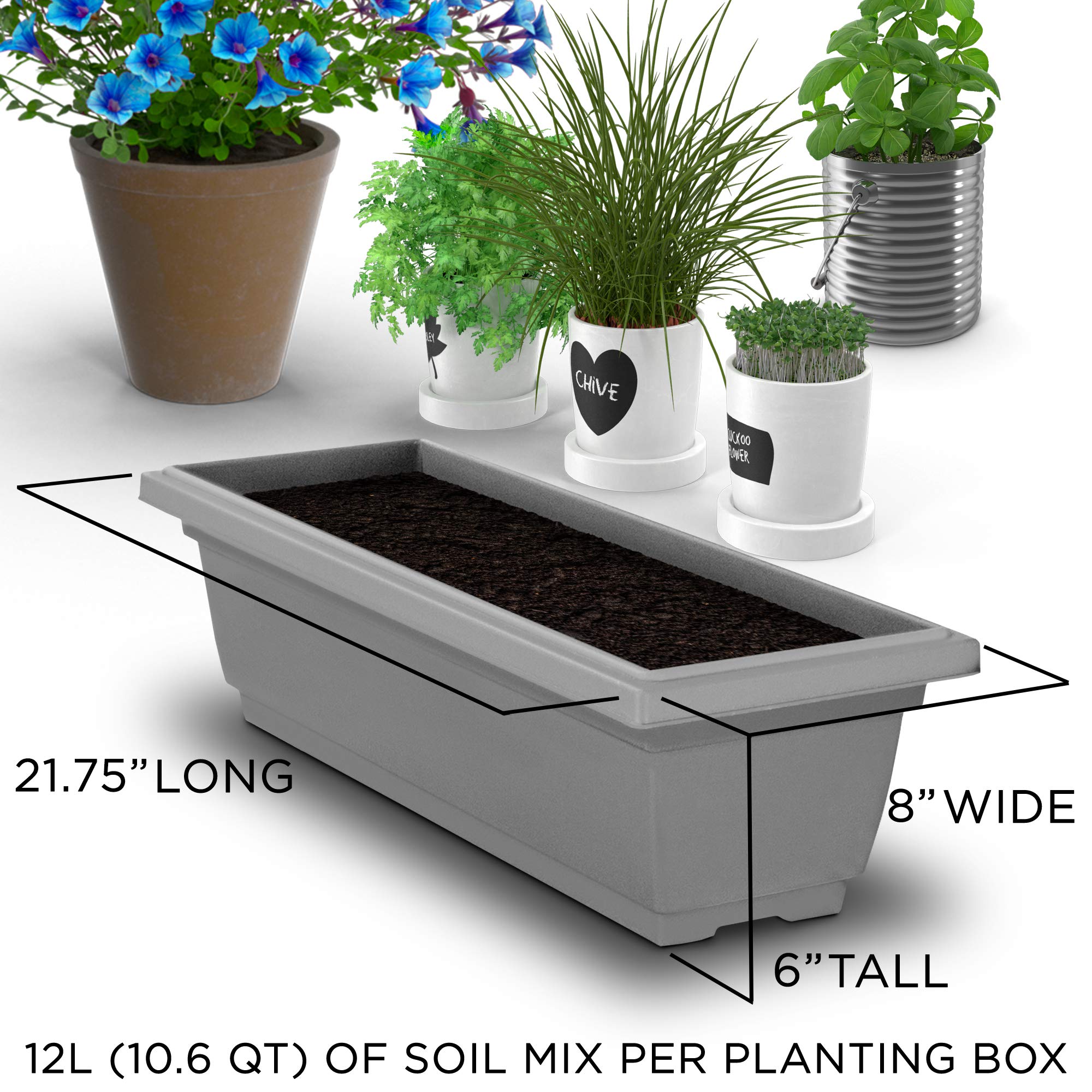 4Ft 5-Tier Vertical Raised Garden Bed Planter Box