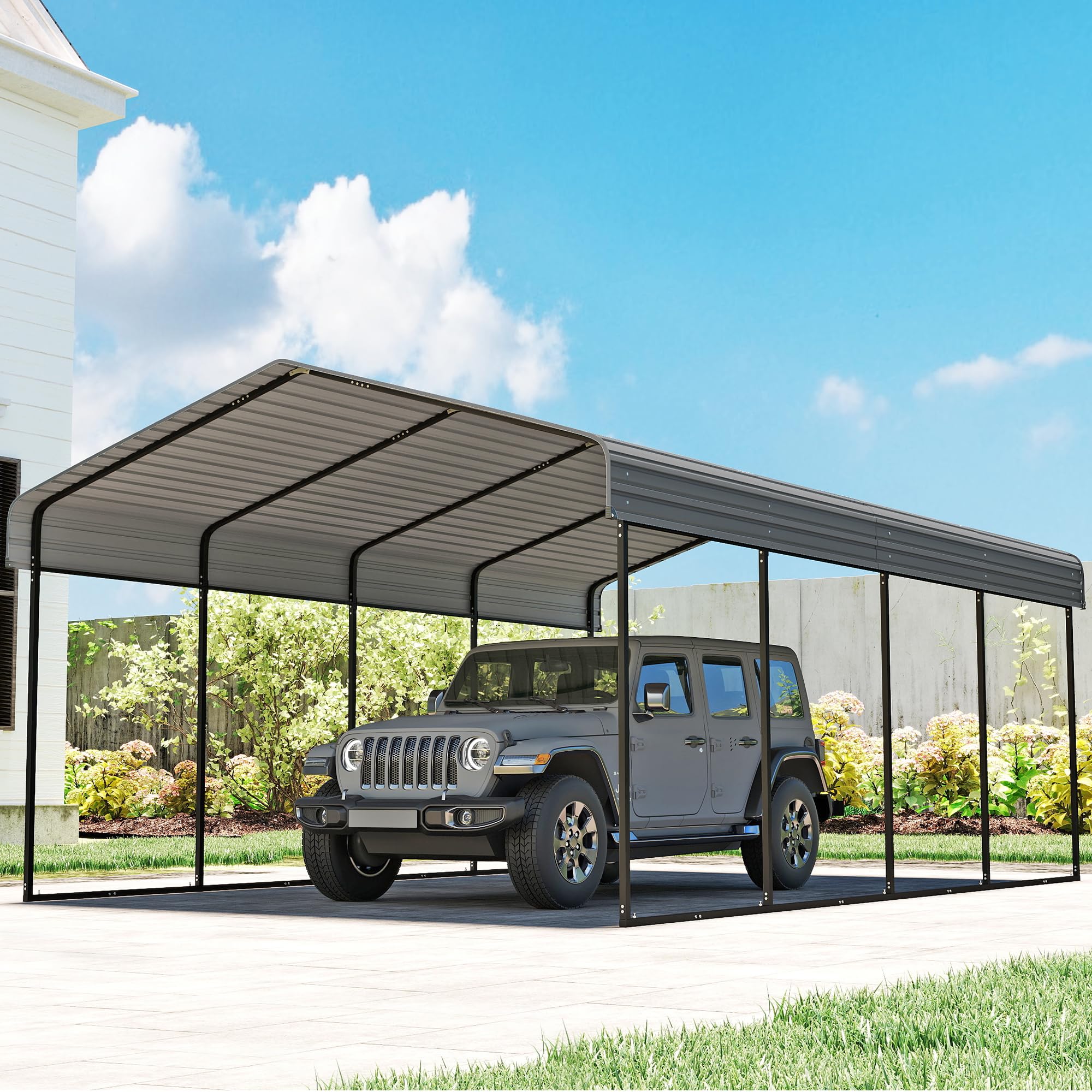 12x20 Ft Real Relax Heavy-Duty Carport