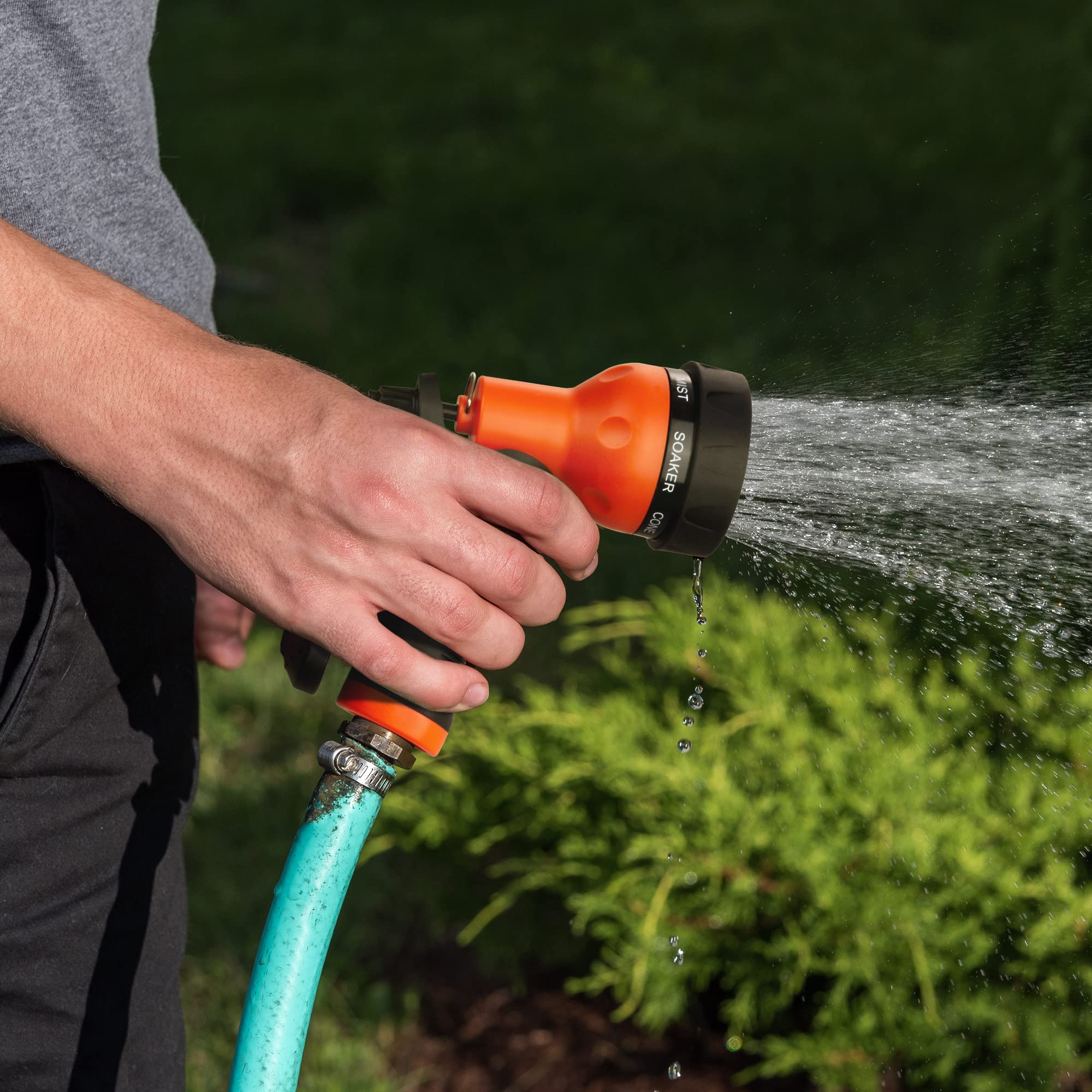 AUTOMAN Garden Hose Nozzle, 7-Pattern Spray