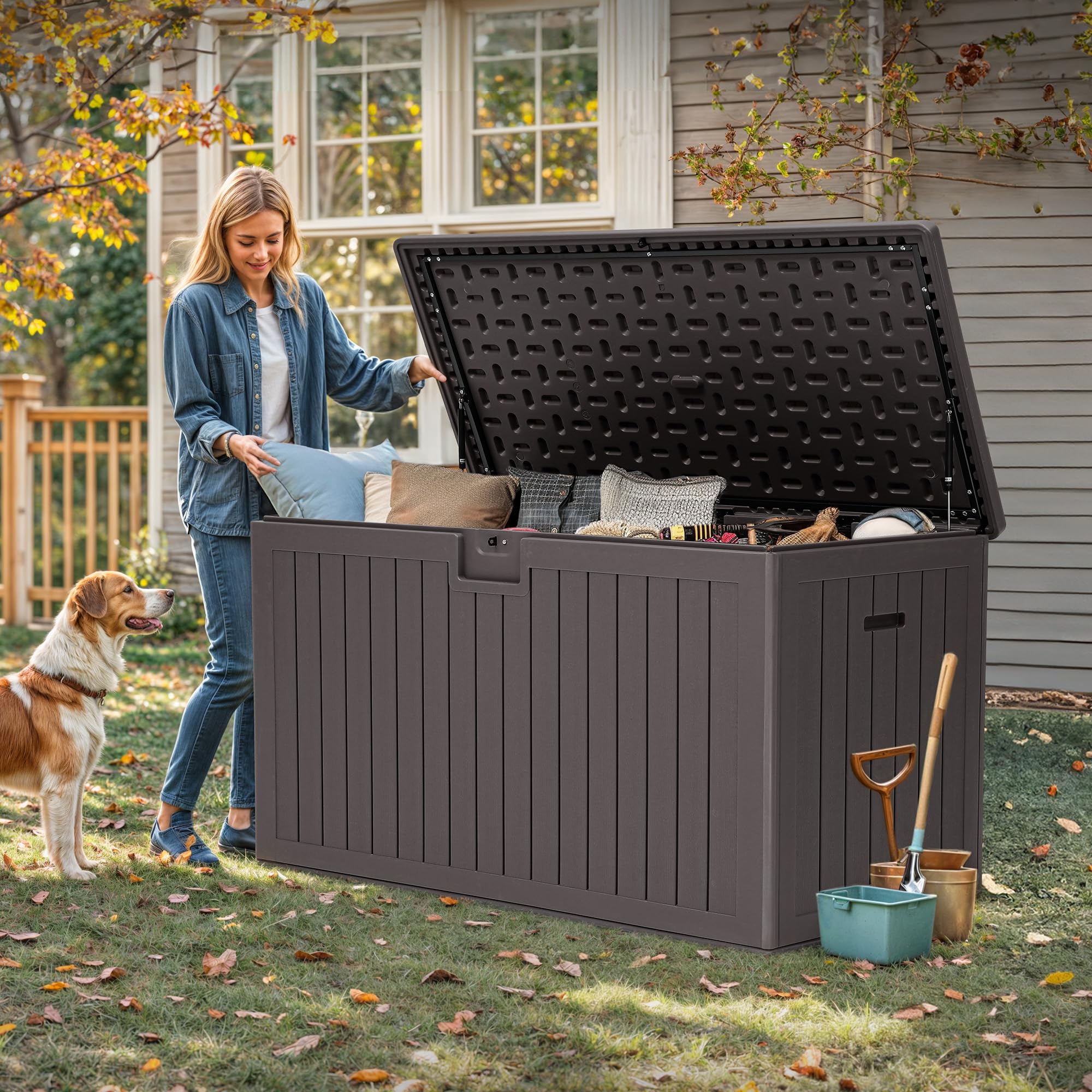 YITAHOME 260-Gallon Double-Wall Deck Box