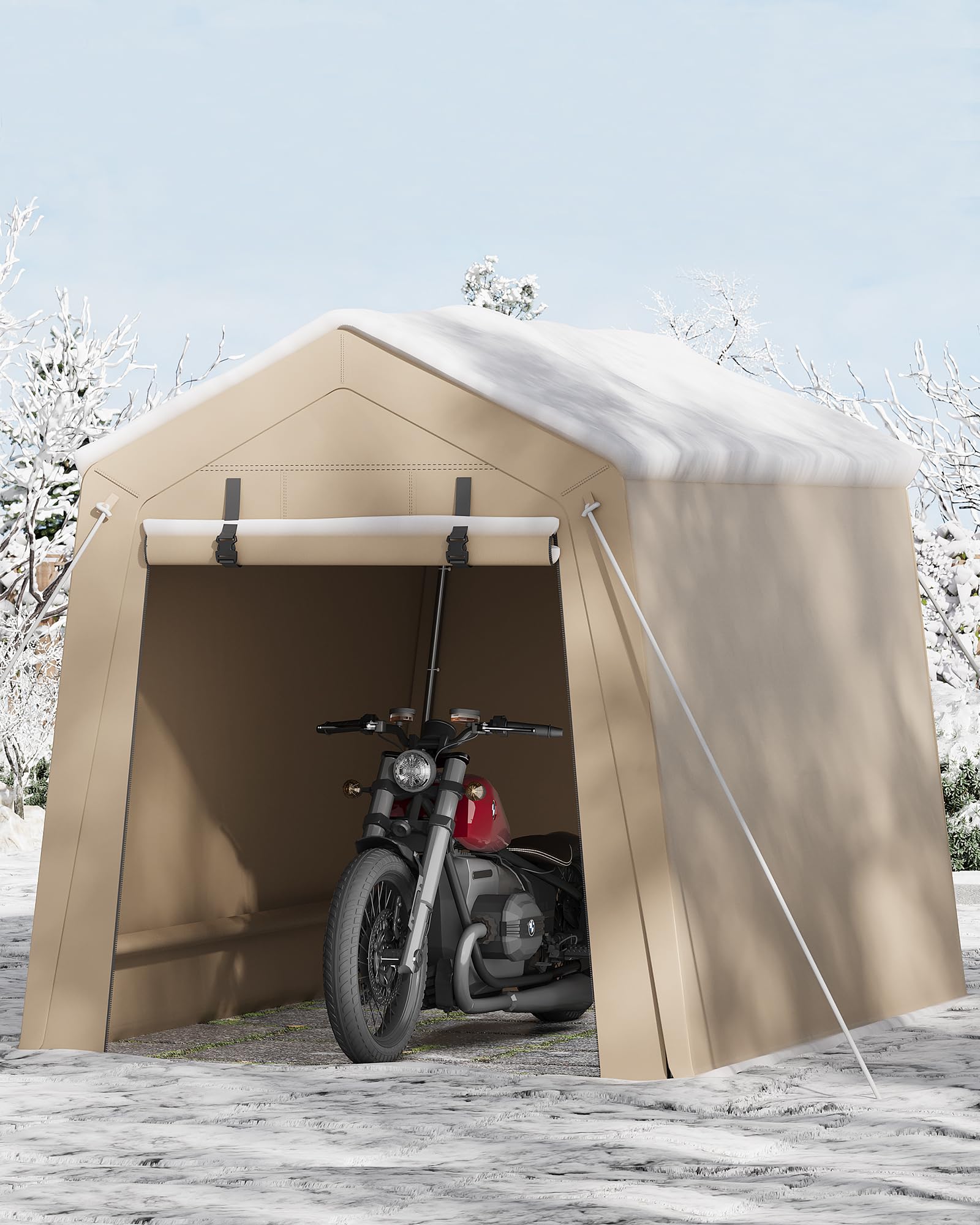 6x6 Ft Heavy-Duty Carport Tent