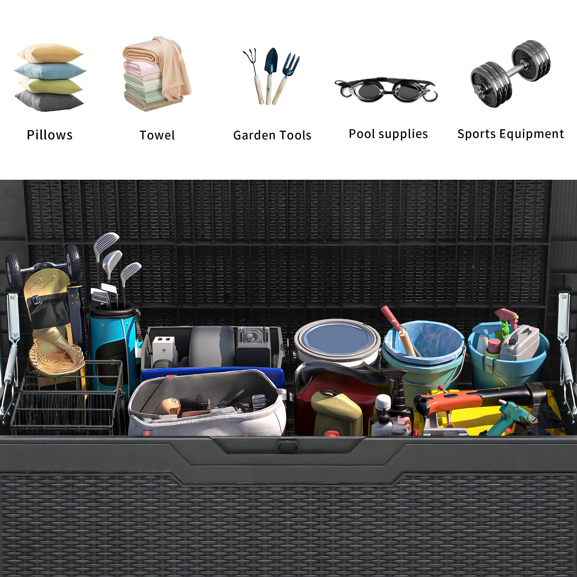 YITAHOME 260-Gallon Double-Wall Deck Box