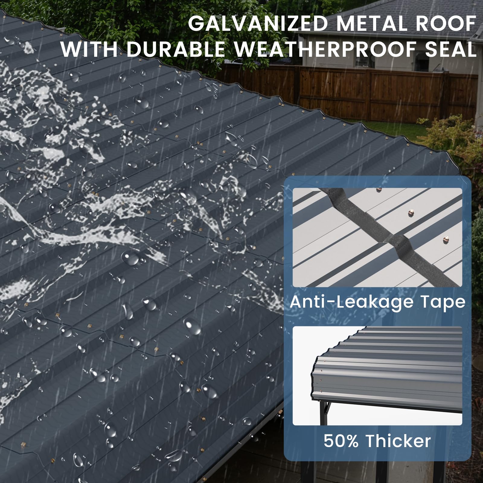 EROMMY 20x30 Ft Heavy-Duty Metal Carport