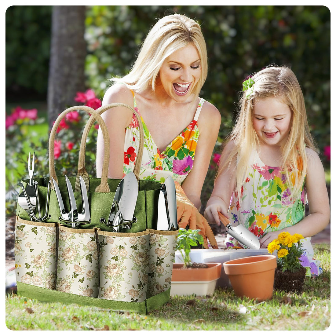 9-Piece Garden Tool Set with Bag