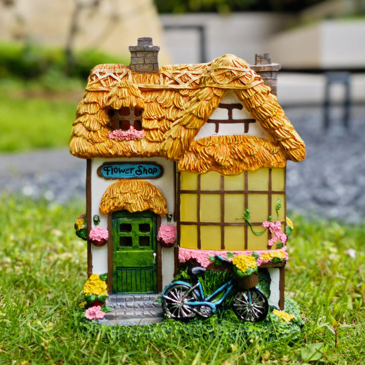 Prospect Solar Mushroom Fairy Cottage Statue for Garden