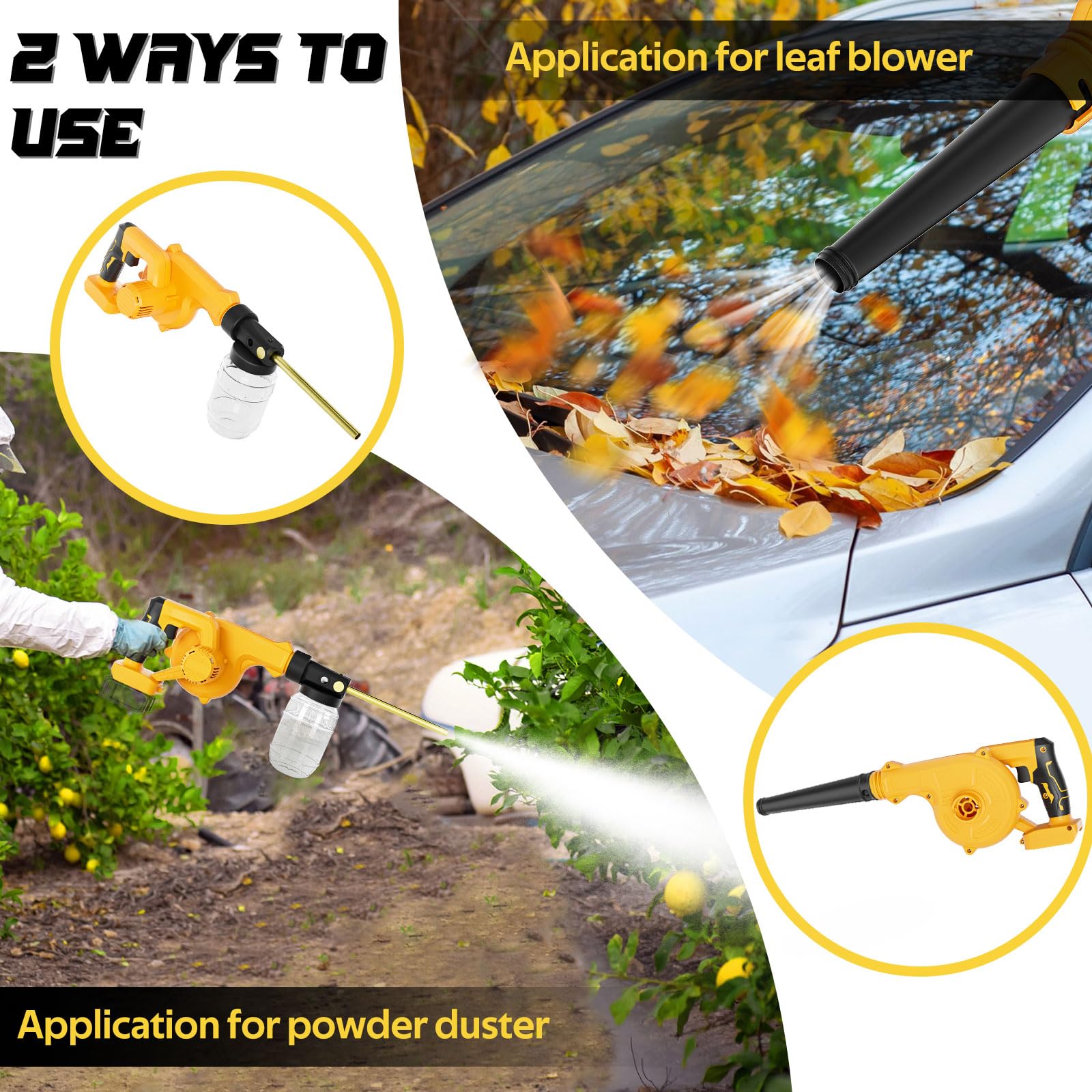 Rozlchar Electric Dust Applicator, 1L, Milwaukee 18V Compatible