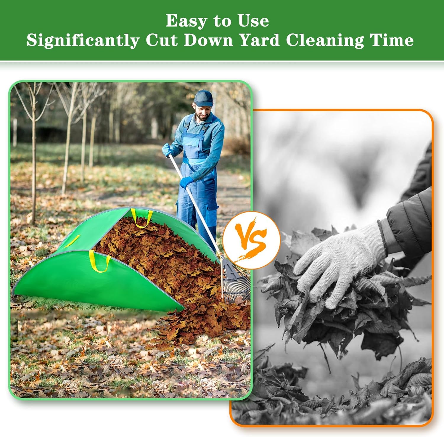 "Foldable Leaf Collector Bag" ✅