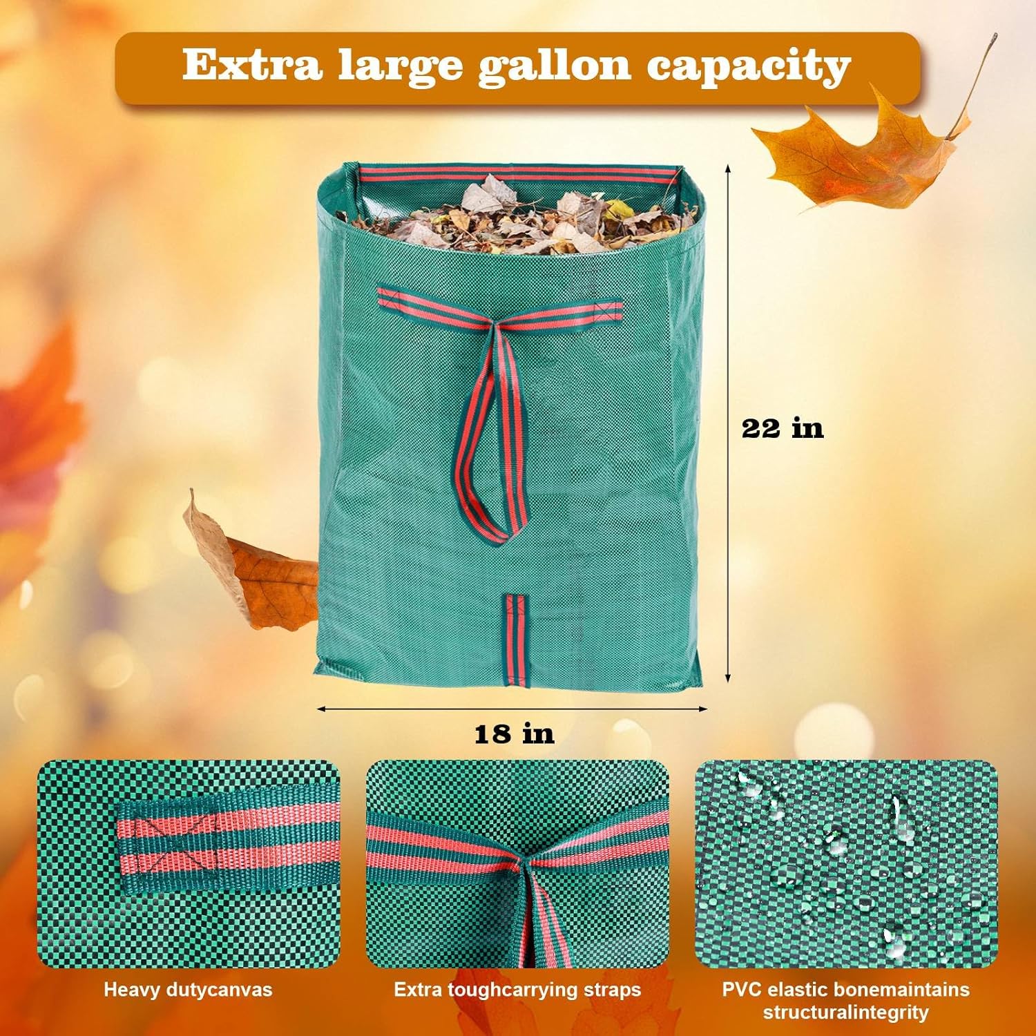 Leaf Collector 3-Pack – 40G Yard Bags