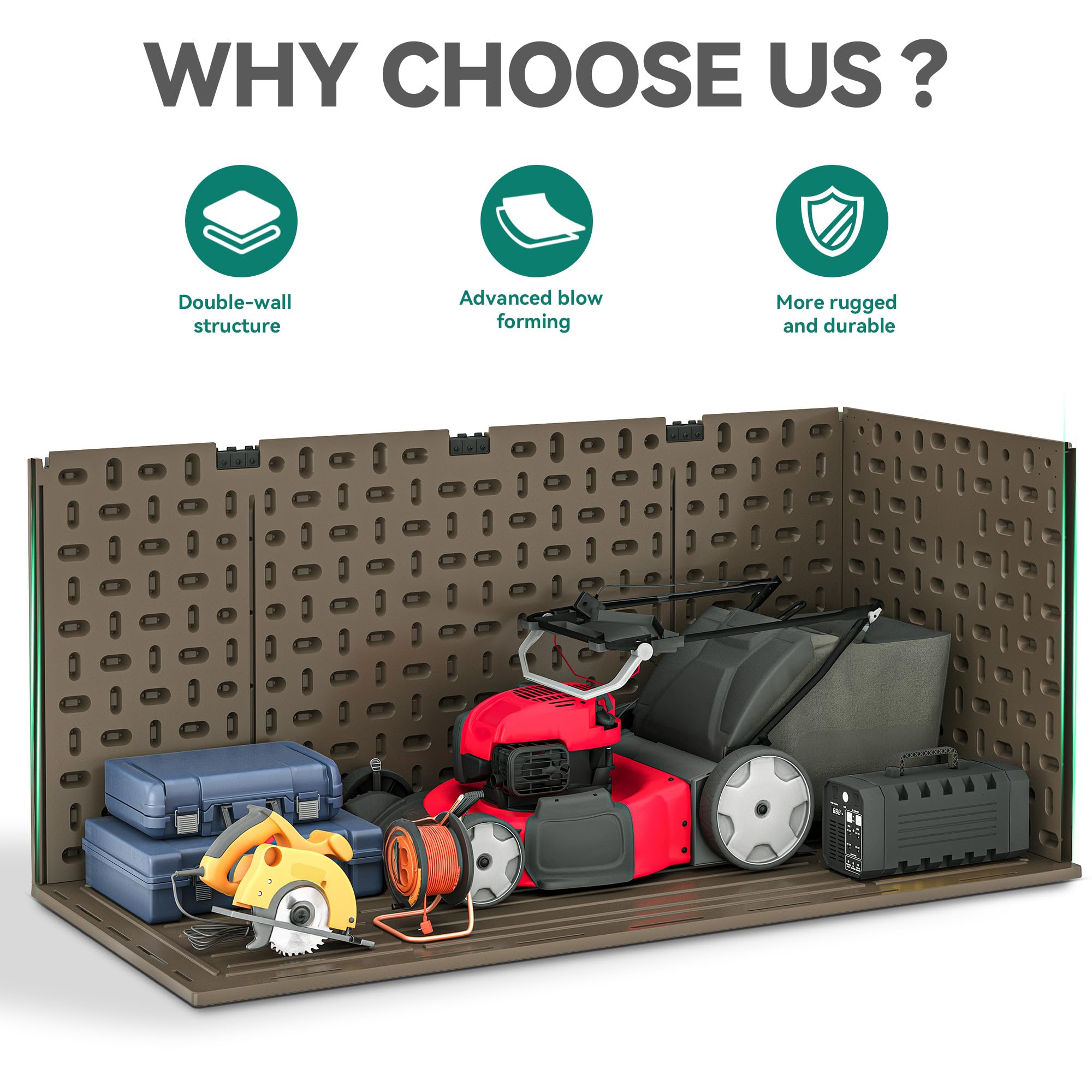 YITAHOME 260-Gallon Double-Wall Deck Box