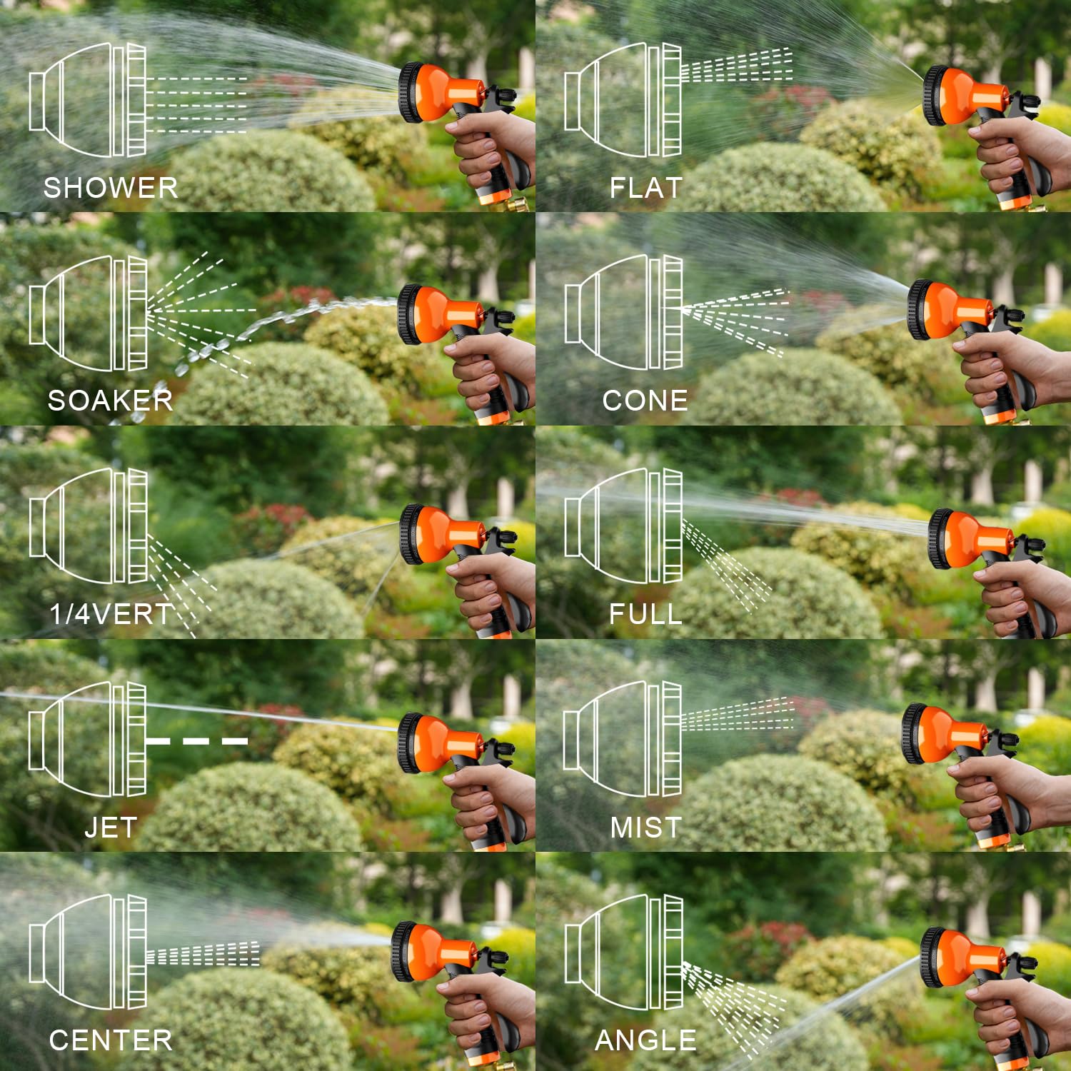 Heavy Duty Hose Nozzle Sprayer, 2 Pack