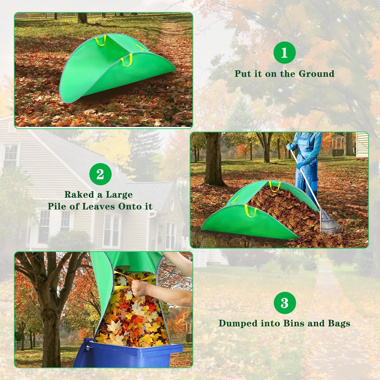 "Foldable Leaf Collector Bag" ✅