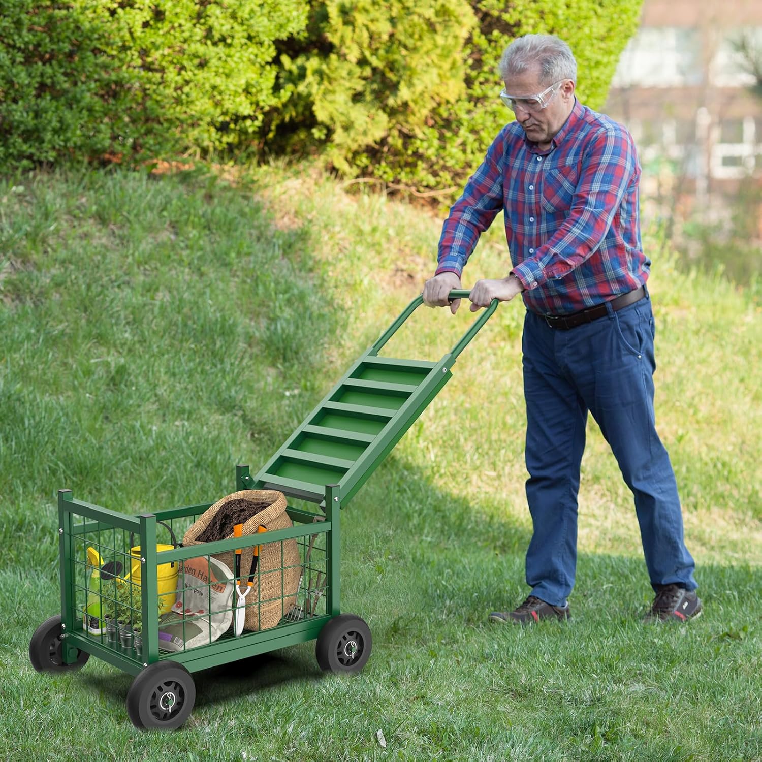 "FLINTER Garden Cart with Seat"