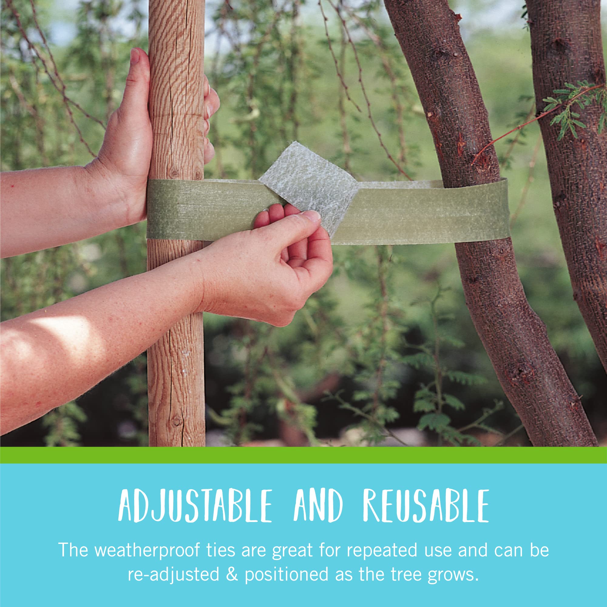 VELCRO Plant Ties, 75ft Green Tape