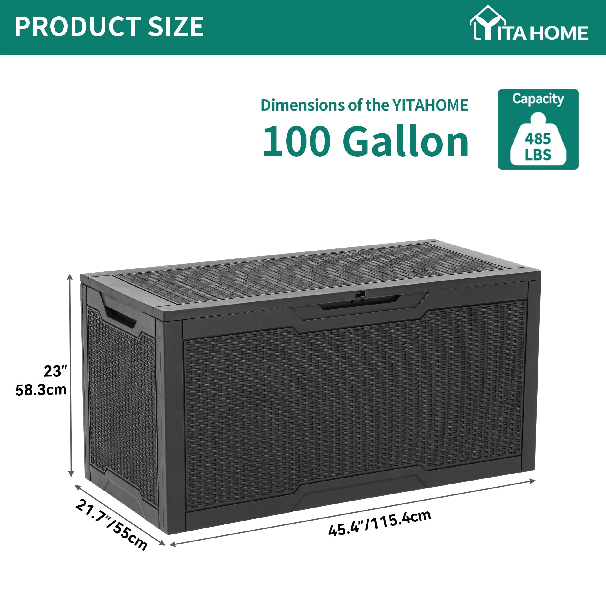 YITAHOME 260-Gallon Double-Wall Deck Box