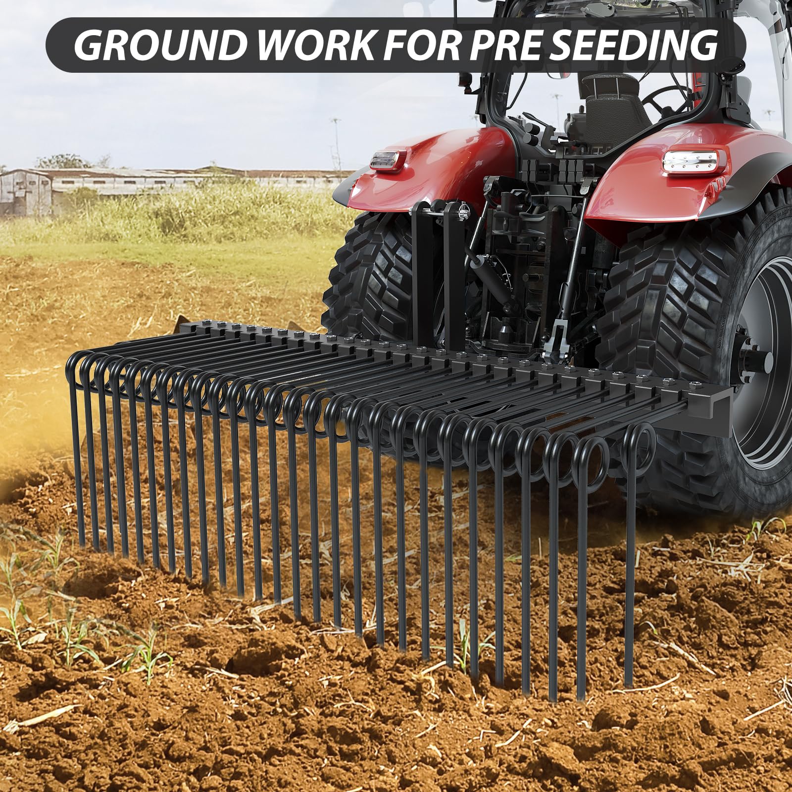 60" 3-Point Tractor Rake