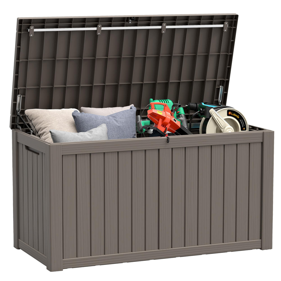 32-Gallon Resin Deck Box 2-Pack, Black