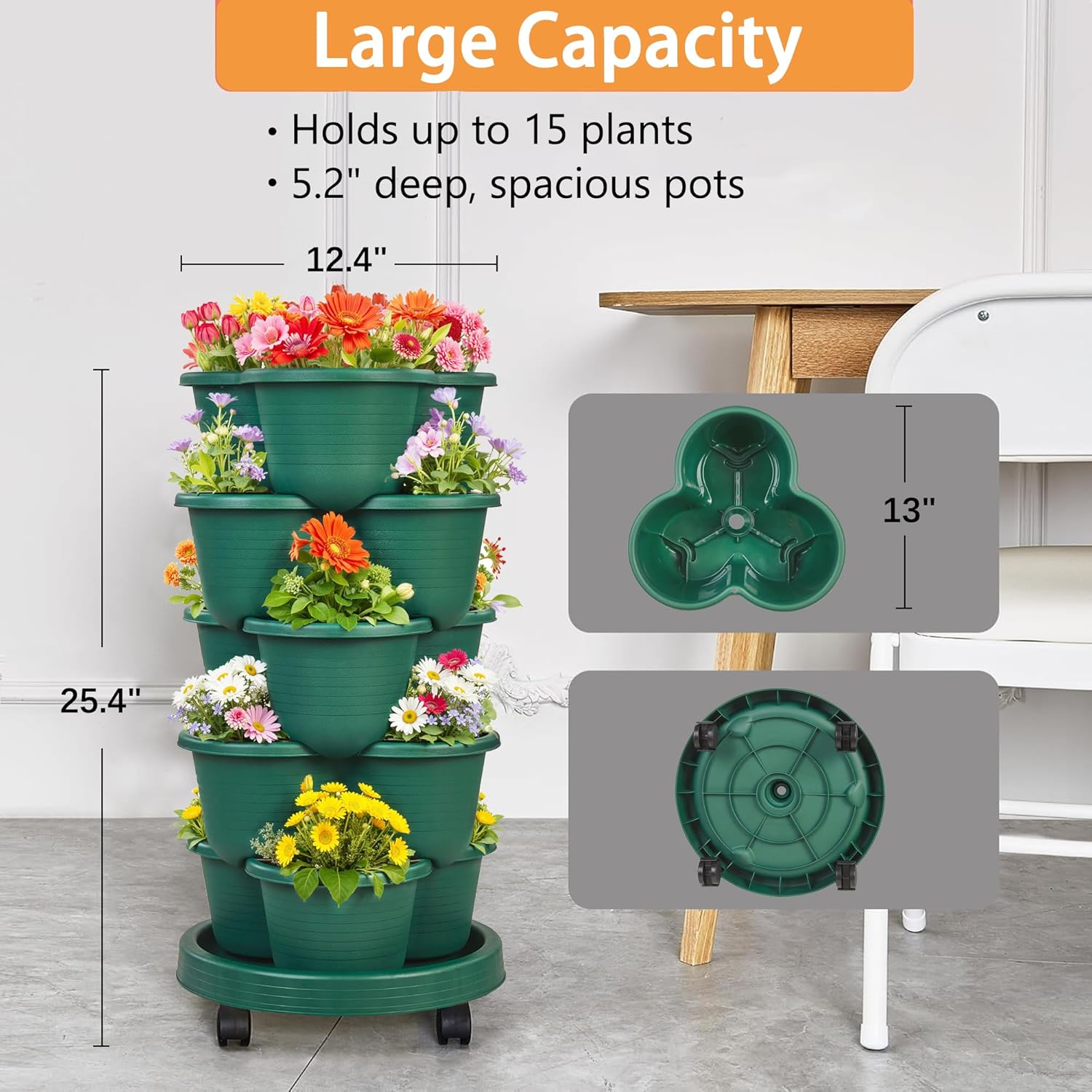 VECELO 5-Tier Vertical Planter