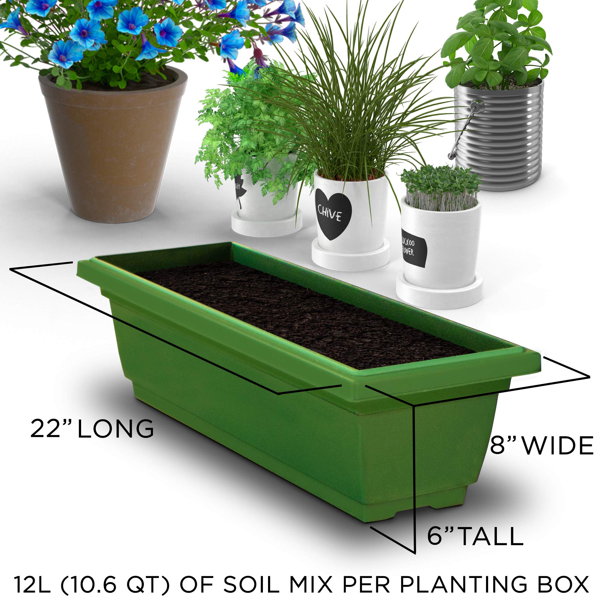 4Ft 5-Tier Vertical Raised Garden Bed Planter Box