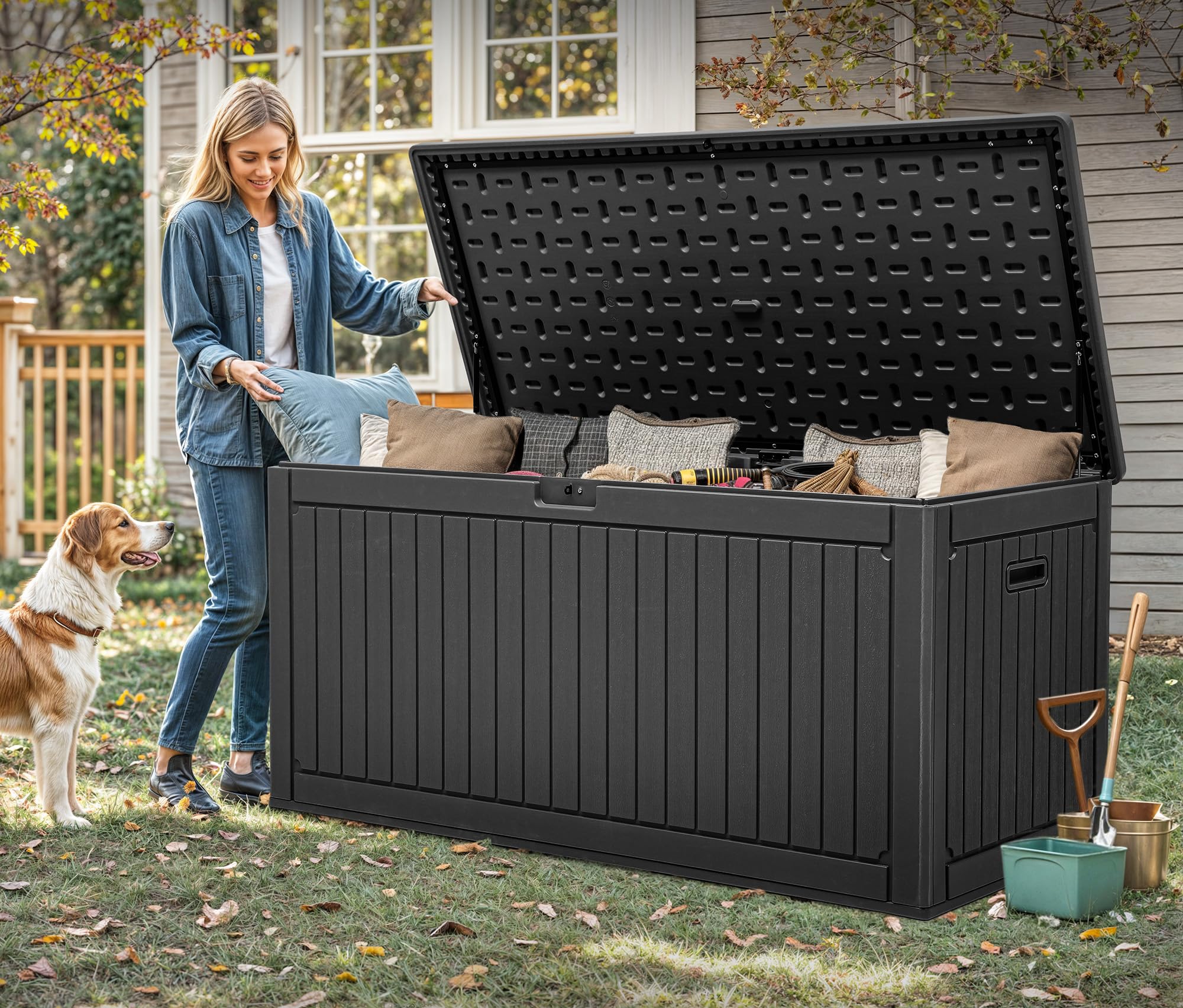 YITAHOME 260-Gallon Double-Wall Deck Box