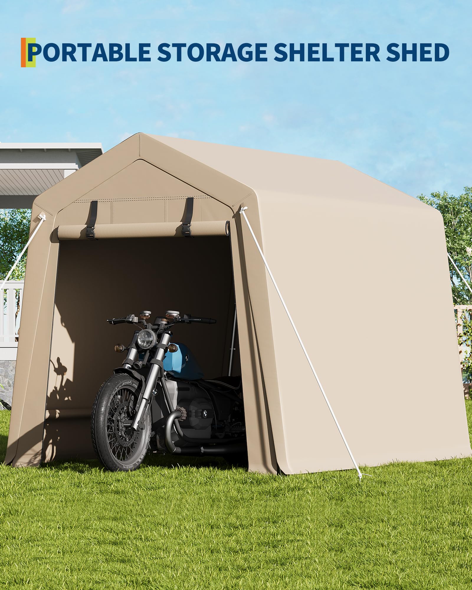 6x6 Ft Heavy-Duty Carport Tent