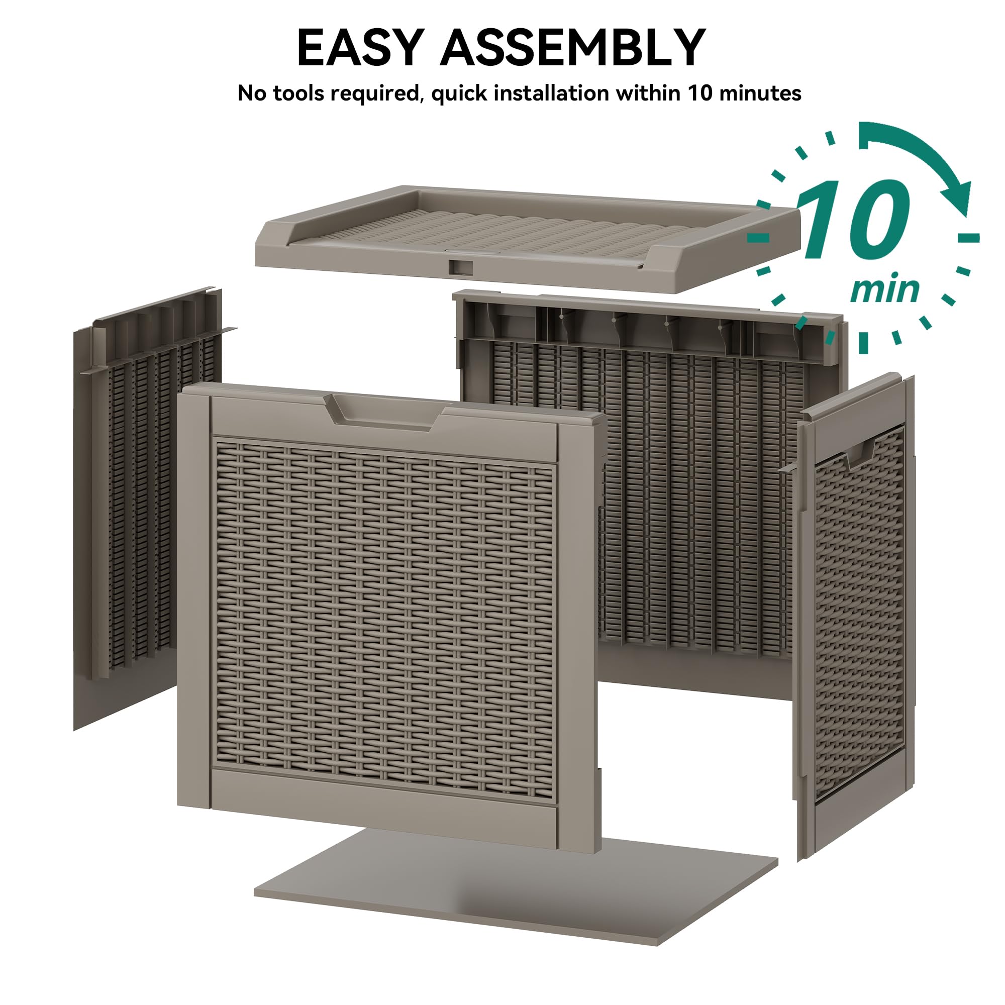 YITAHOME 260-Gallon Double-Wall Deck Box