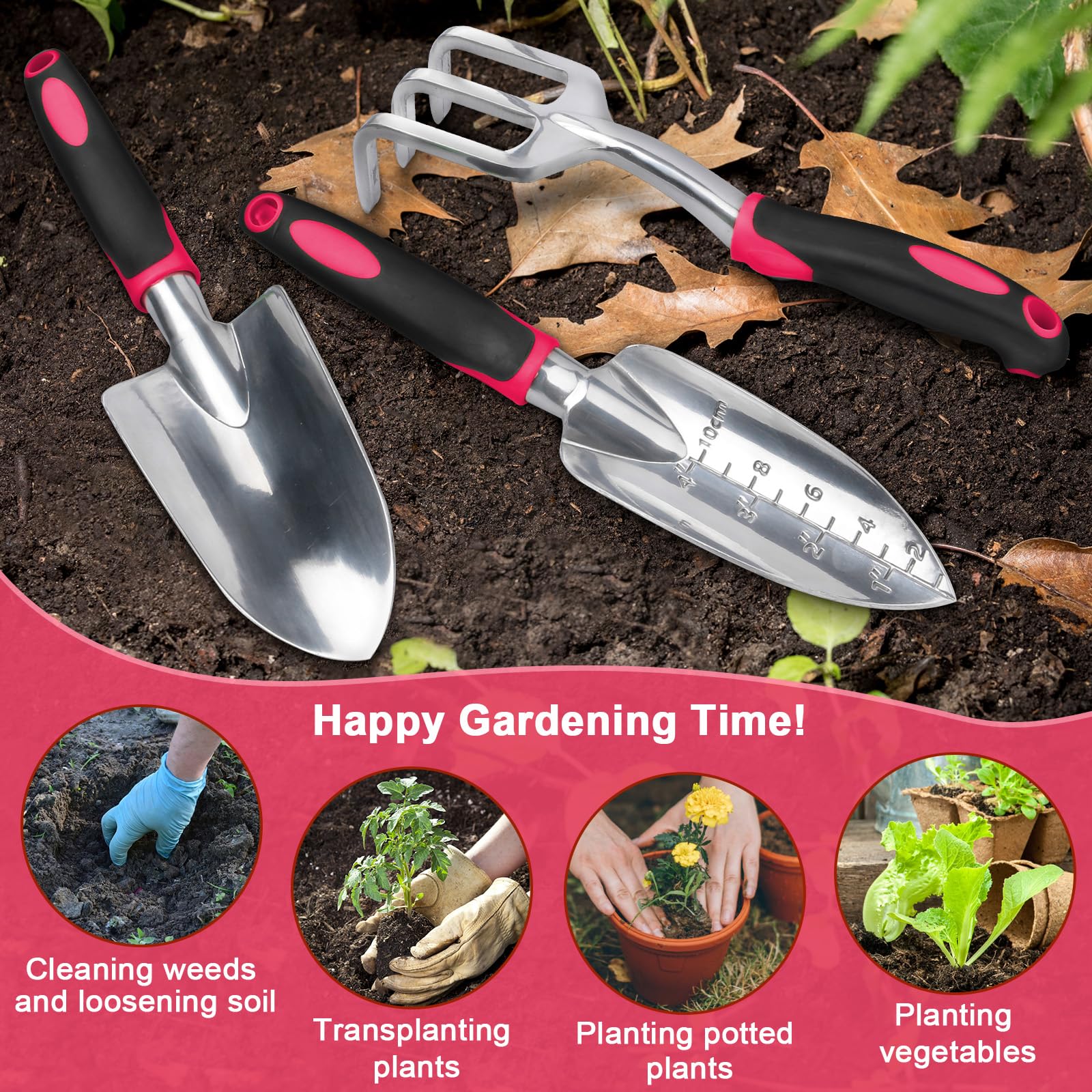 3-Piece Heavy Duty Garden Tools Set