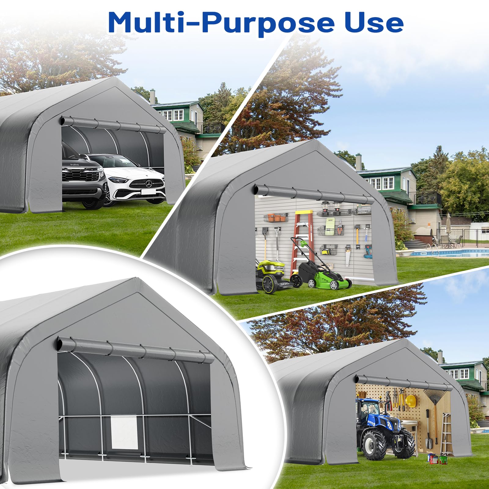 20x30 Ft EROMMY Heavy-Duty Carport