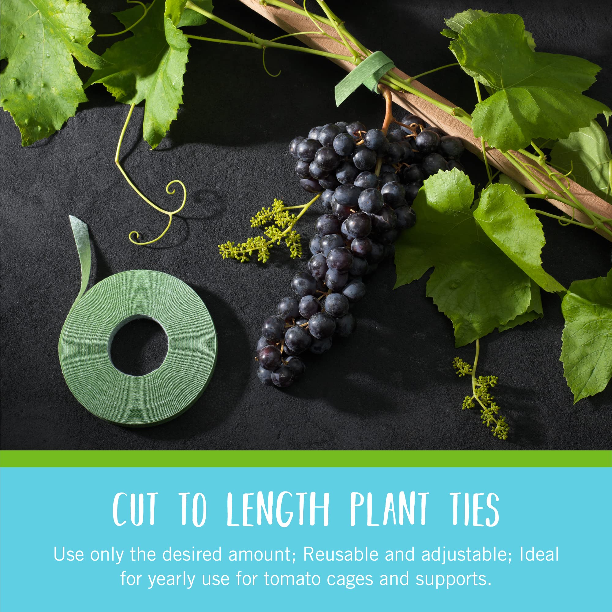 VELCRO Plant Ties, 75ft Green Tape