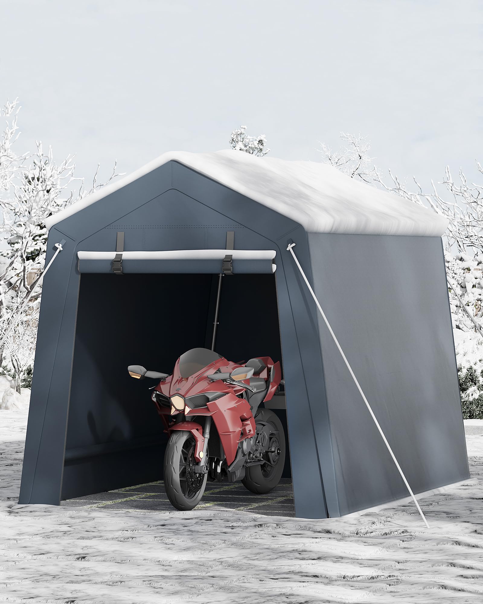 6x8 Ft Heavy-Duty Carport Tent