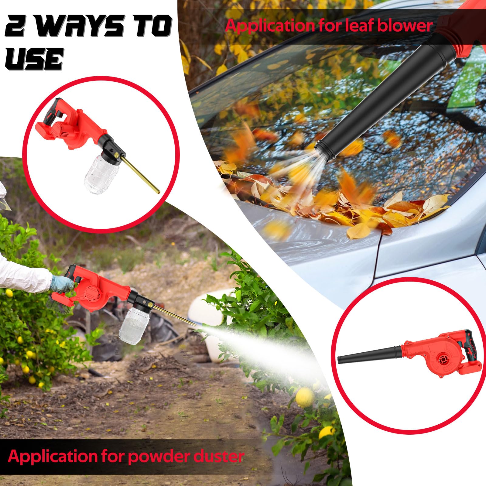 Rozlchar Electric Dust Applicator, 1L, Milwaukee 18V Compatible