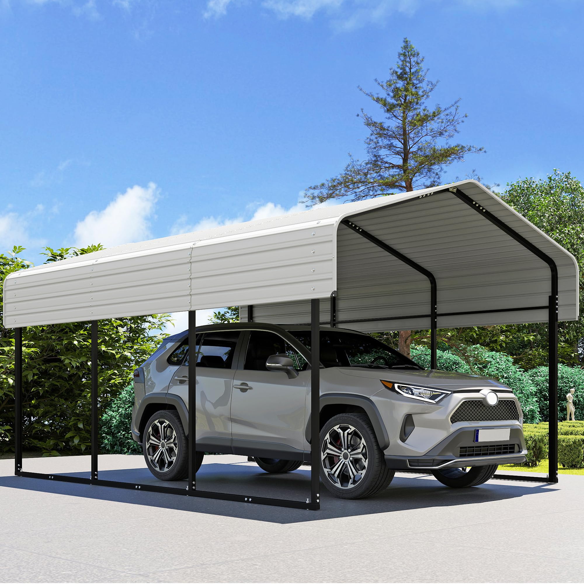 12x20 Ft Real Relax Heavy-Duty Carport