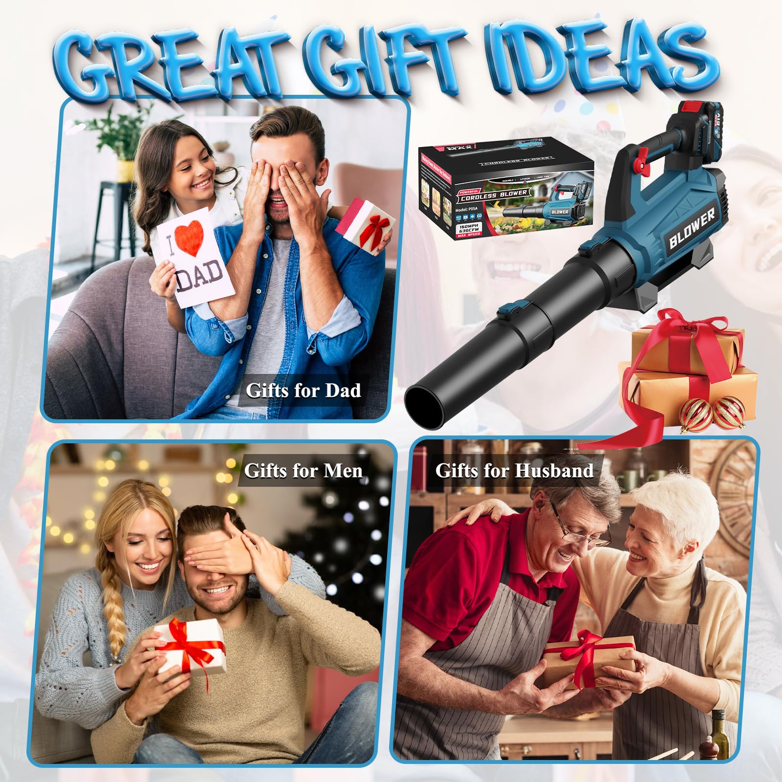 21V Cordless Leaf Blower, 630CFM/160MPH