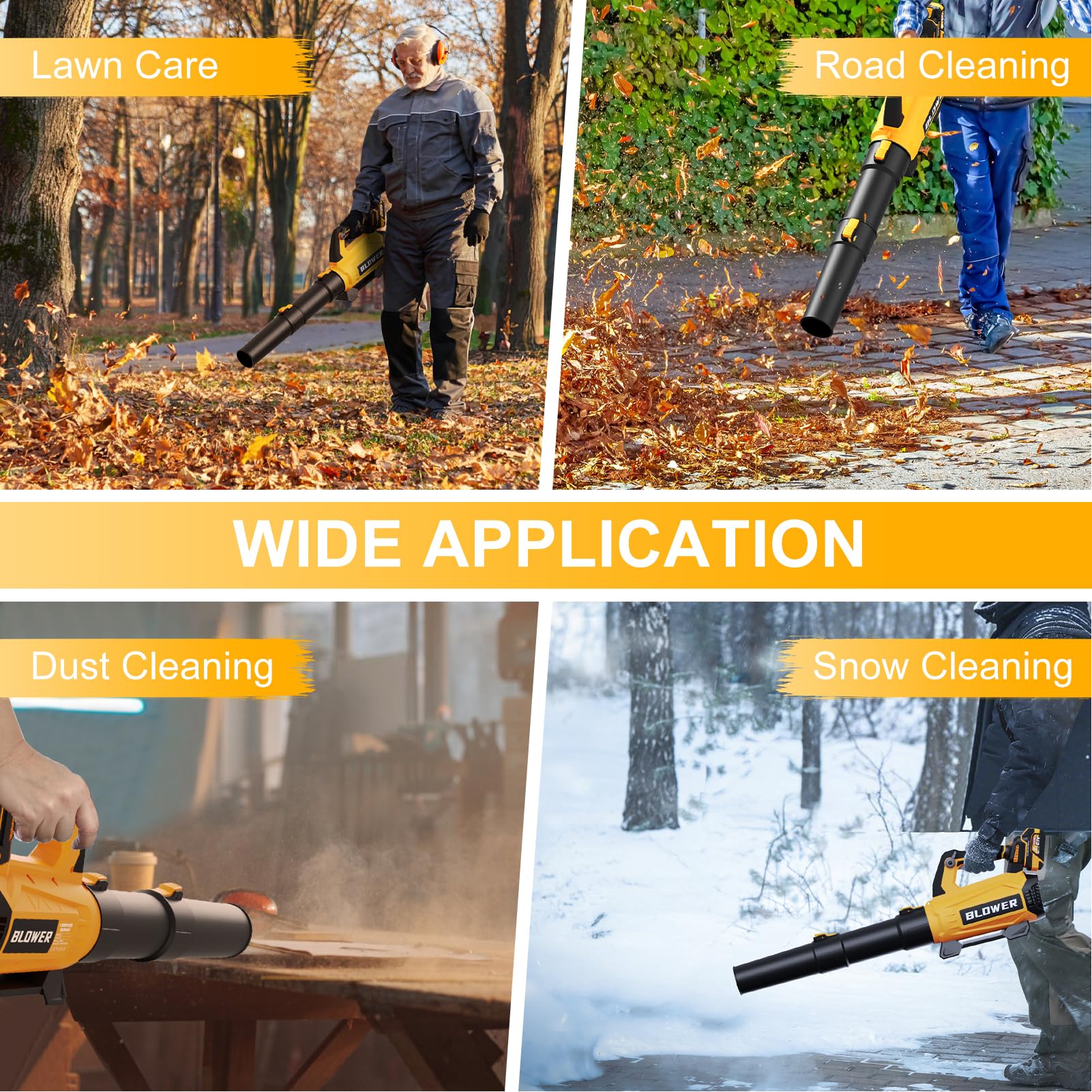 21V Cordless Leaf Blower, 630CFM/160MPH