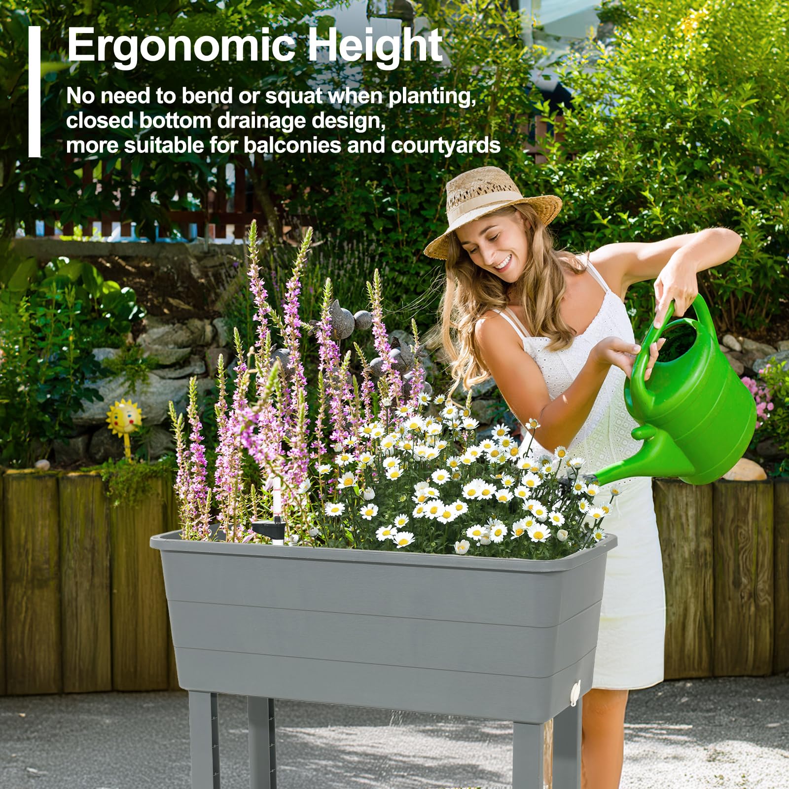 Aoodor Raised Planter Box Set of 3