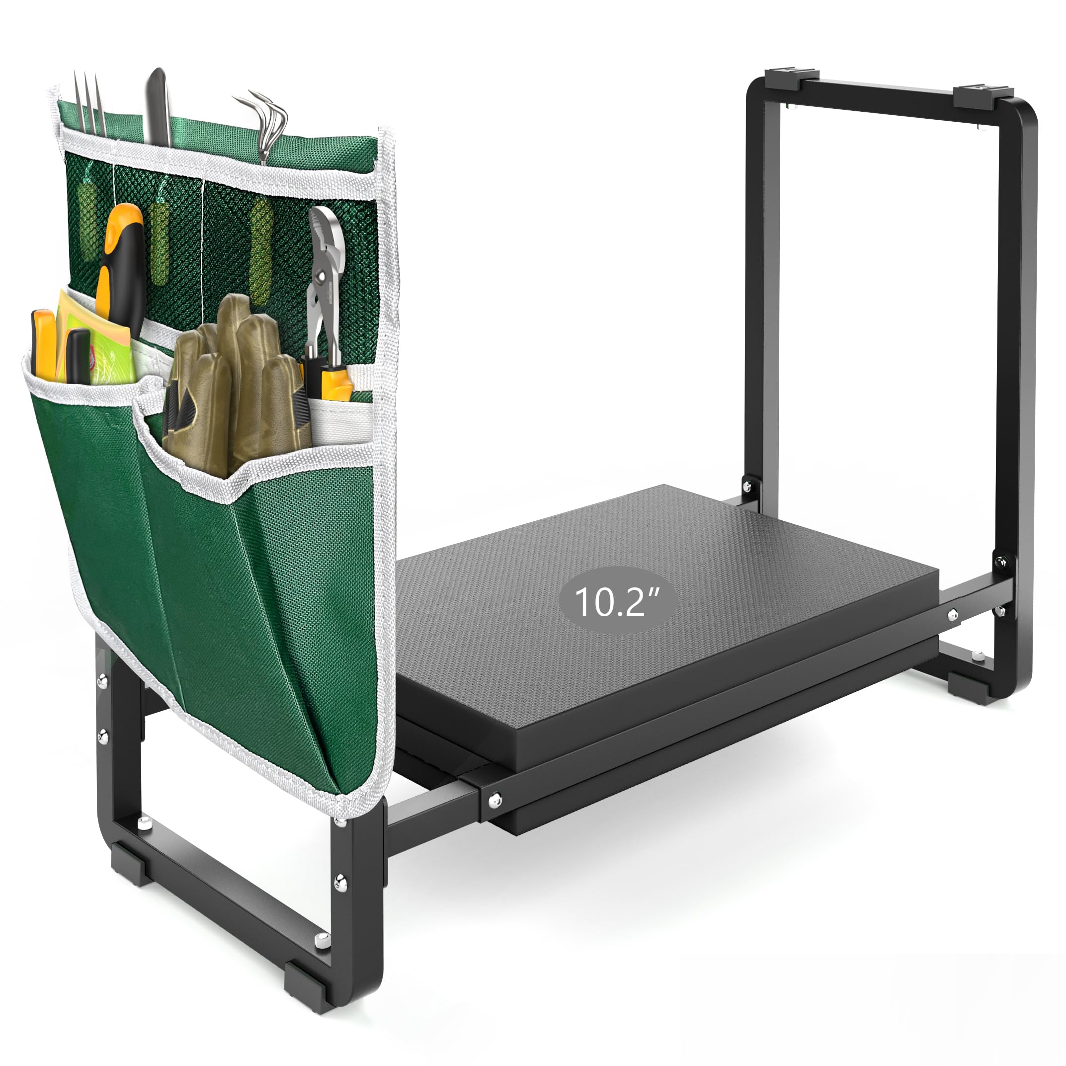 FLINTER Wide Garden Kneeler & Seat, Black