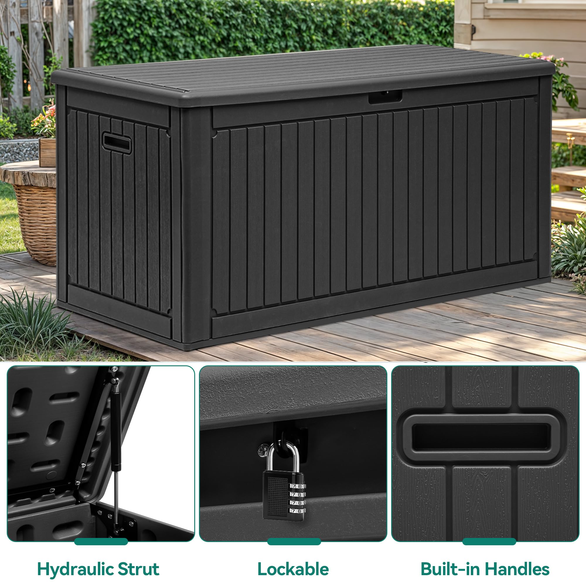 YITAHOME 260-Gallon Double-Wall Deck Box
