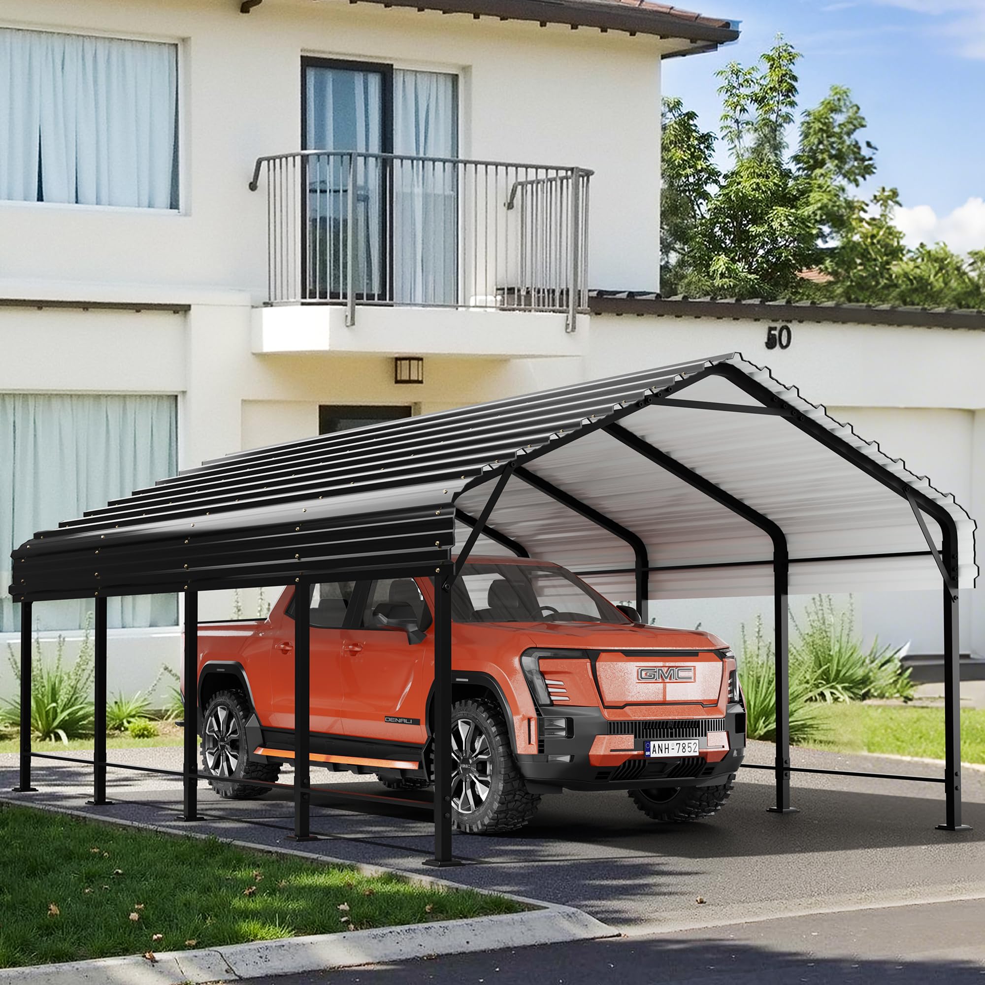 12x20 Ft Walsunny Heavy-Duty Carport