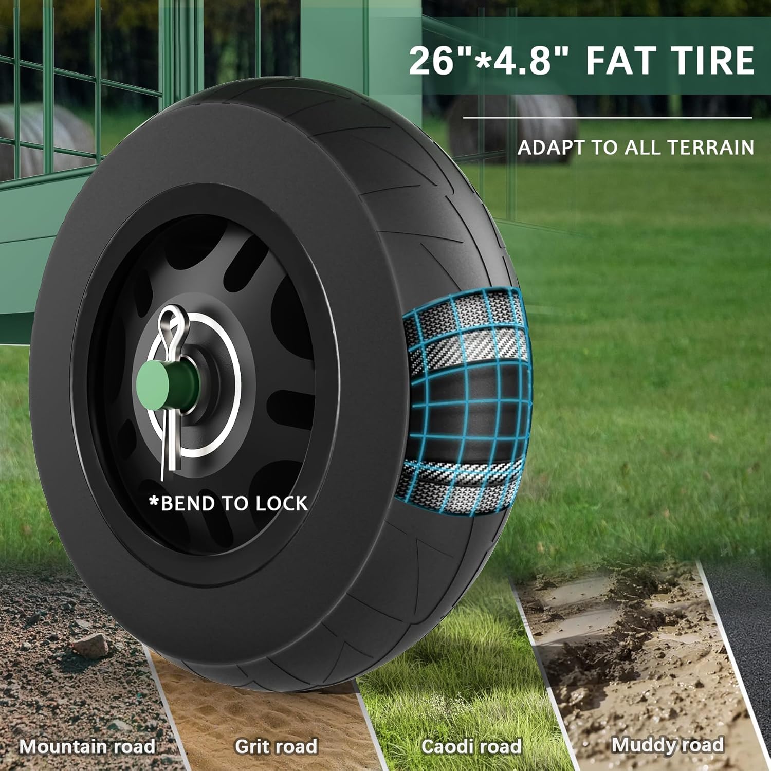 "FLINTER Garden Cart with Seat"