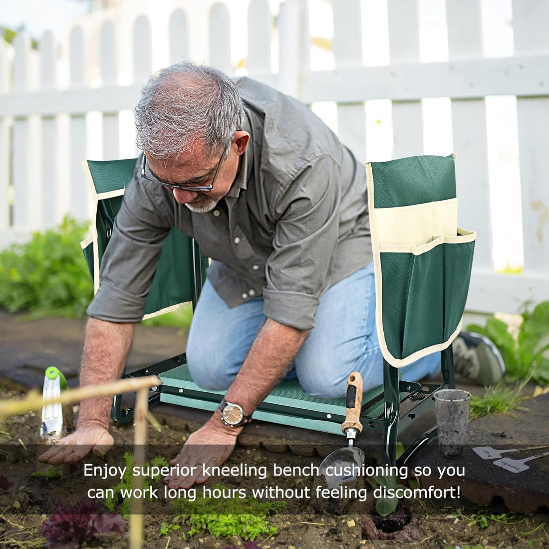 KVR Garden Kneeler & Seat with Tool Pouches