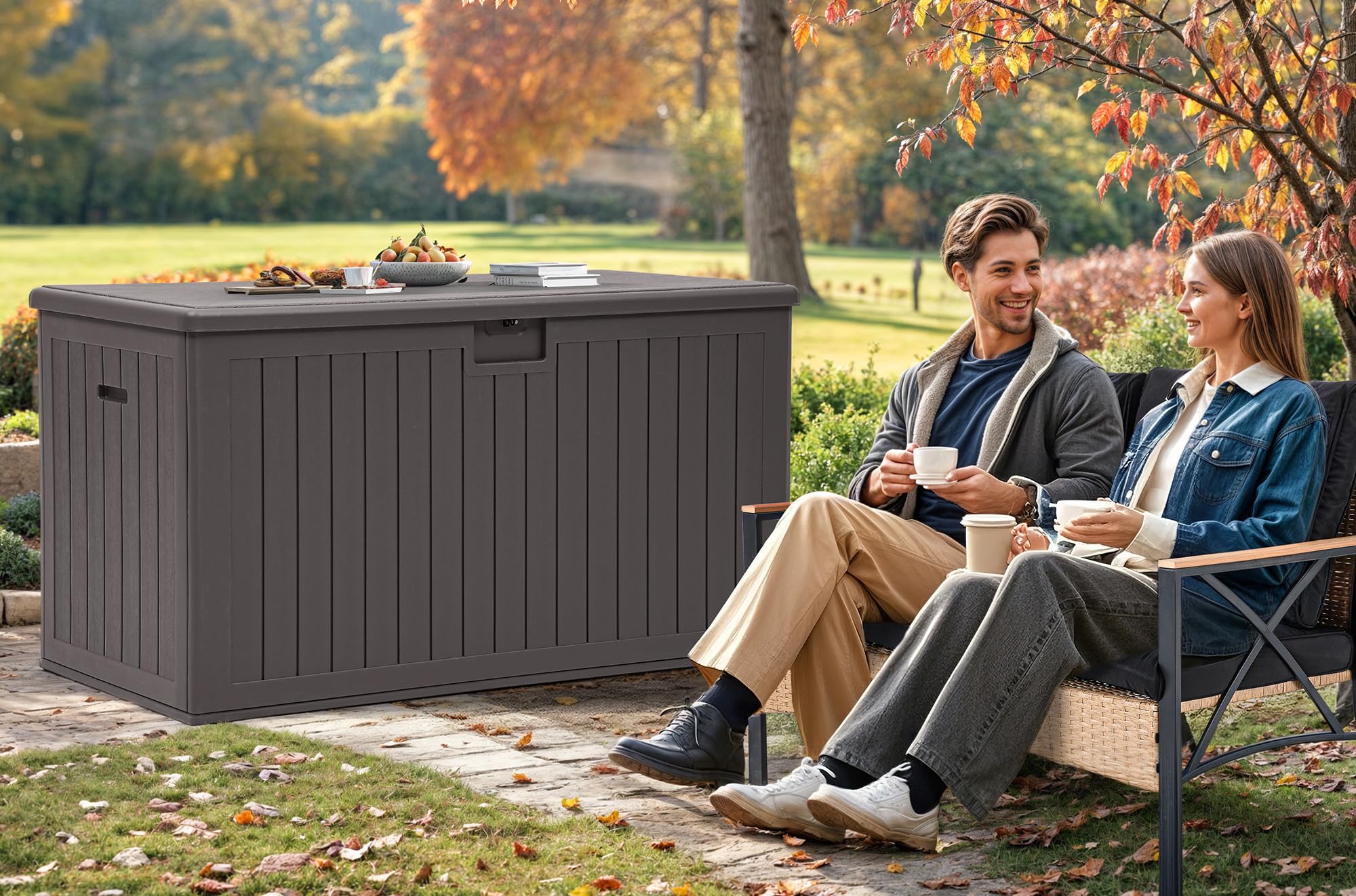 YITAHOME 260-Gallon Double-Wall Deck Box