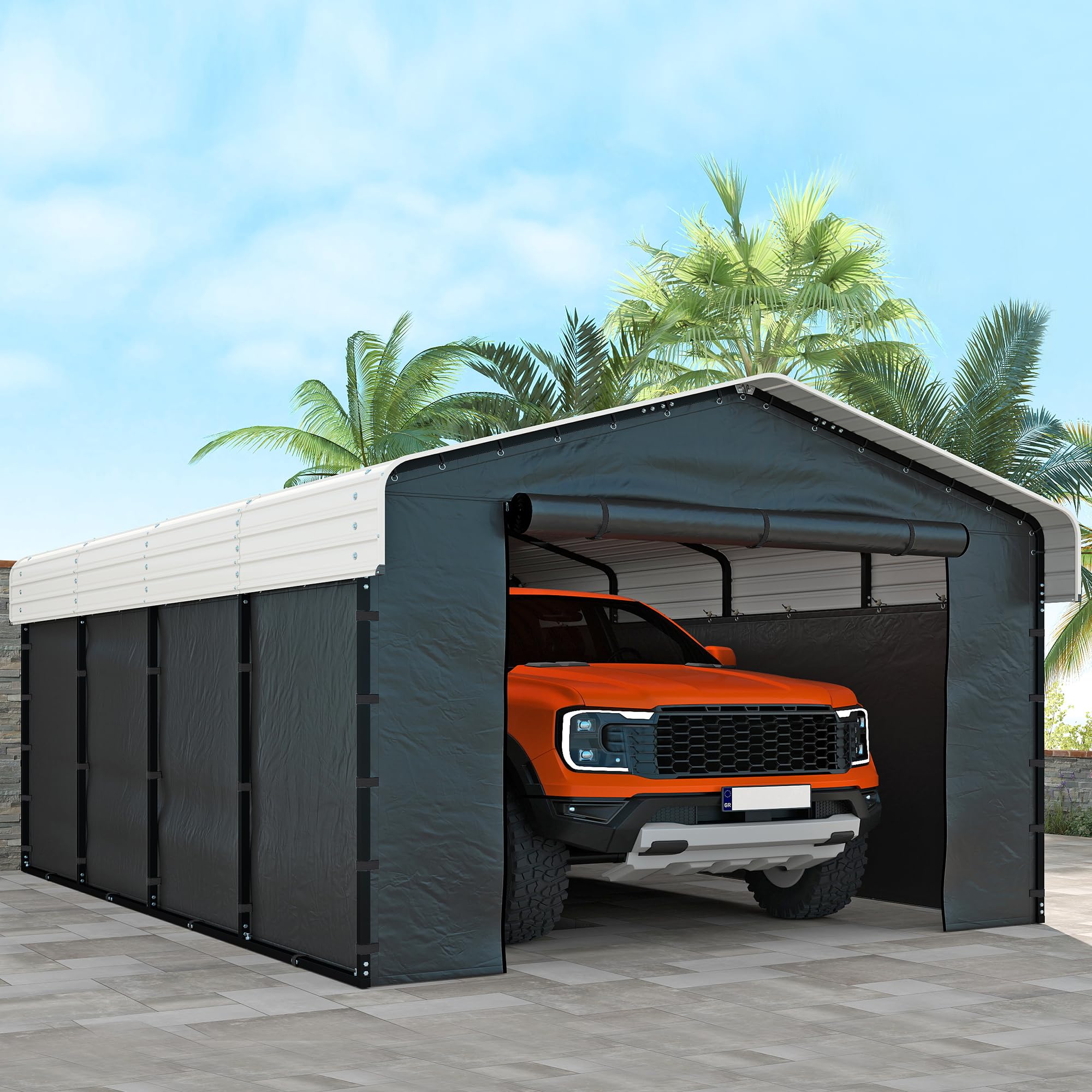 12x20 Ft Real Relax Heavy-Duty Carport