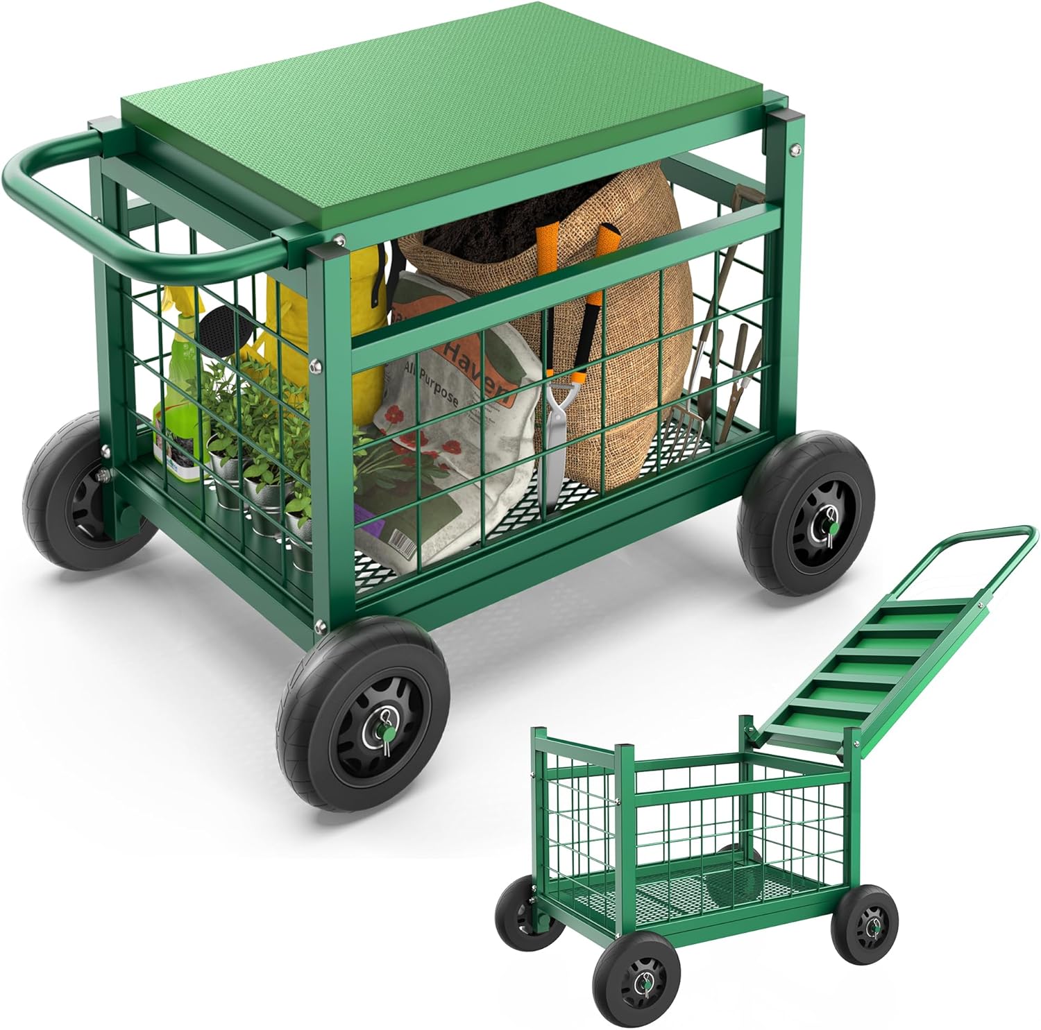 "FLINTER Garden Cart with Seat"