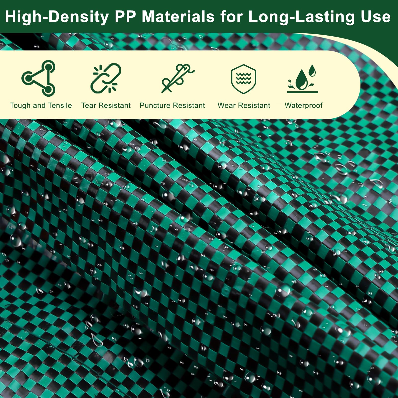 Remiawy 32-Gal Reusable Yard Waste Bags, 4 Pack