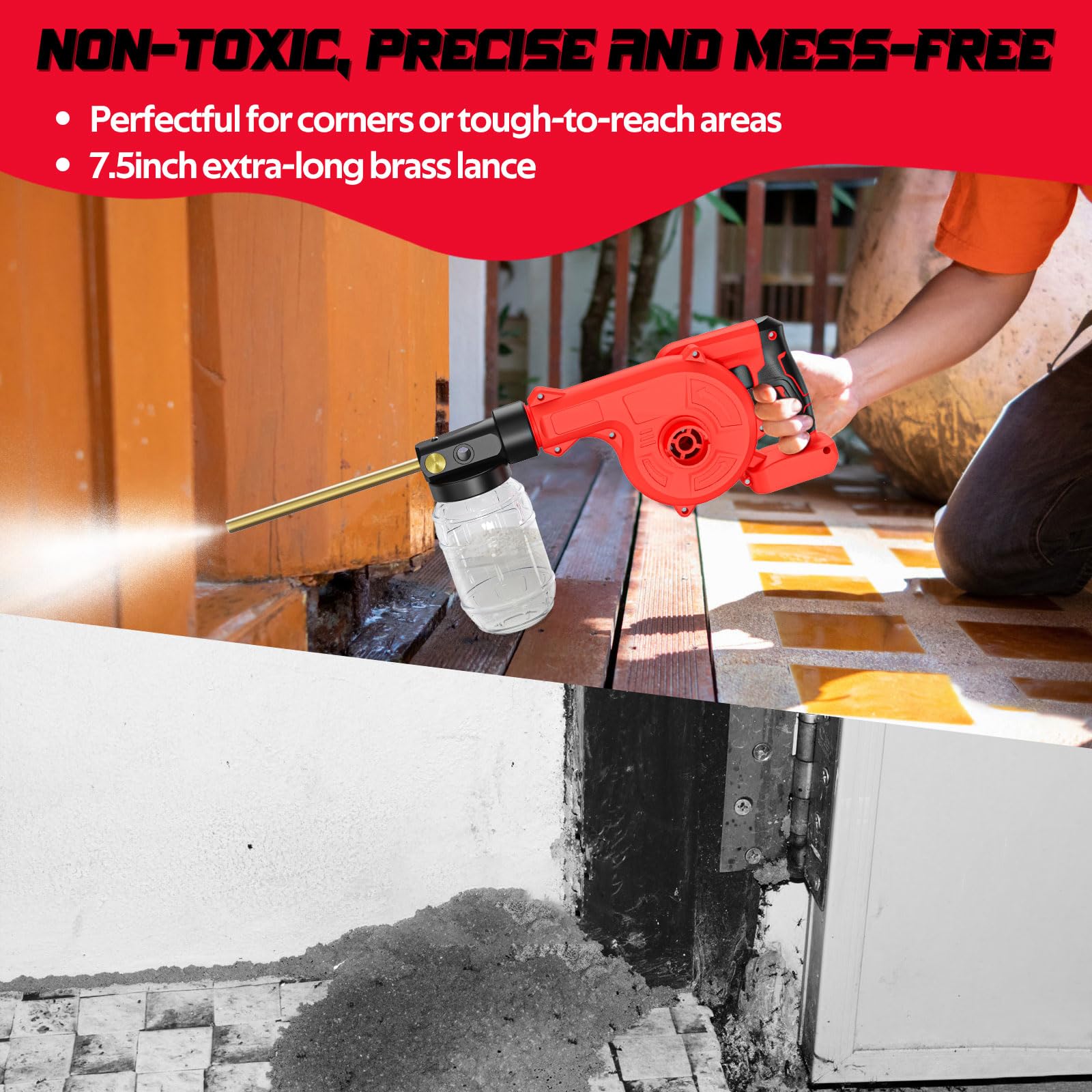 Rozlchar Electric Dust Applicator, 1L, Milwaukee 18V Compatible