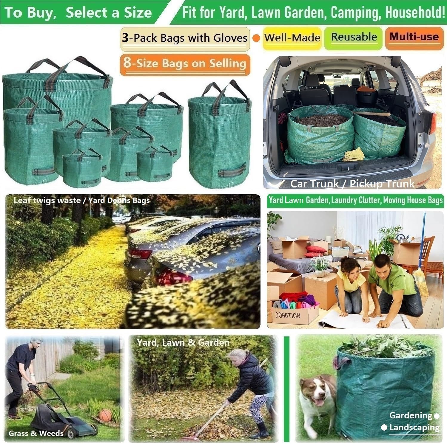 "Yard Waste Bags 3-Pack"