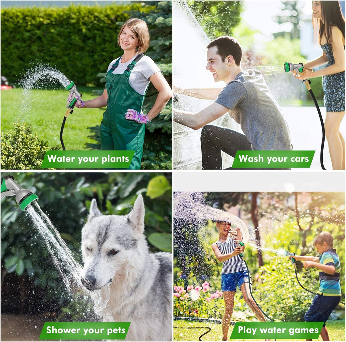**RESTMO Heavy Duty Garden Hose Nozzle, 7 Spray Patterns**