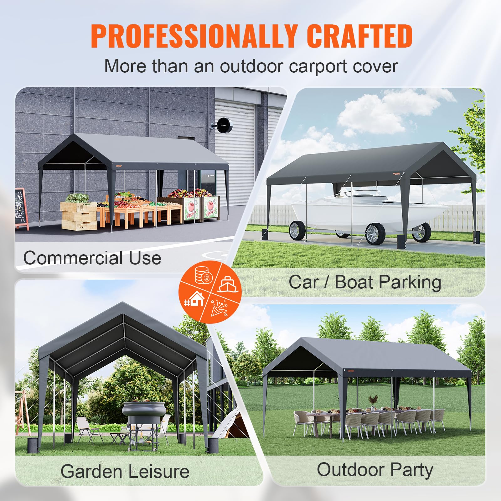 10x20 Ft VEVOR Heavy-Duty Carport
