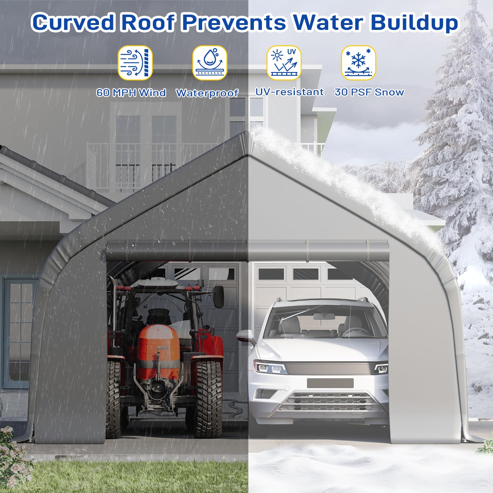 20x30 Ft EROMMY Heavy-Duty Carport