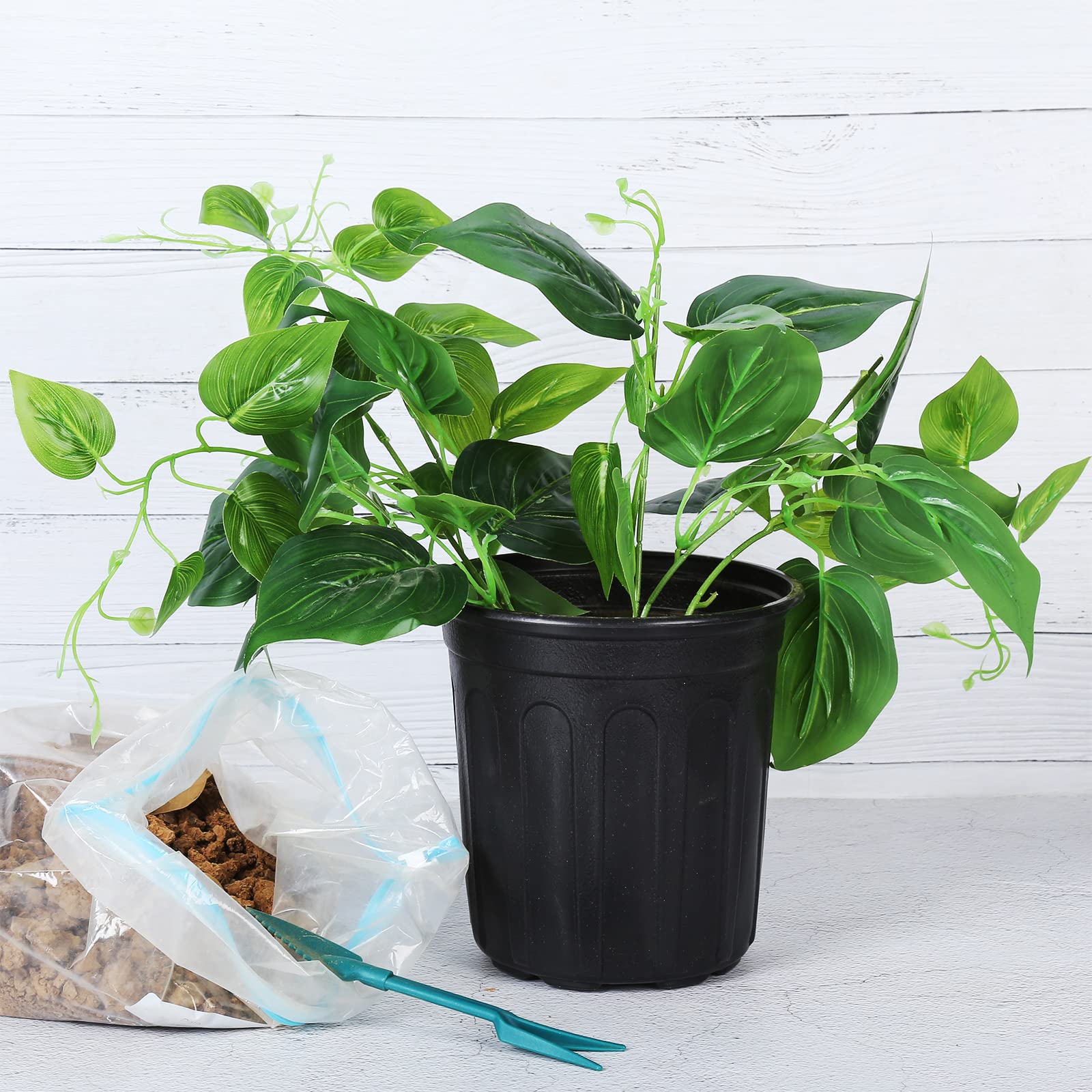 JERIA 100-Pack 0.5 Gal Nursery Pots with Labels