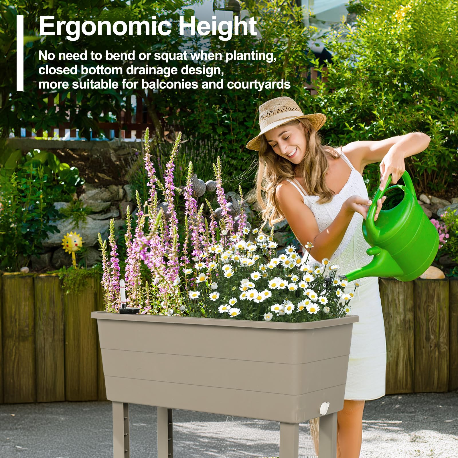 Aoodor Raised Planter Box Set of 3